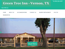 Tablet Screenshot of greentreeinnvernon.com